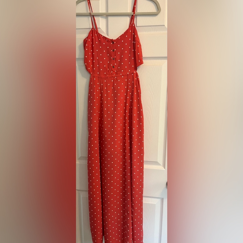 Maxi polka dot summer dress